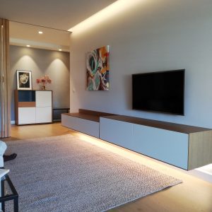 decoración salón iluminación
